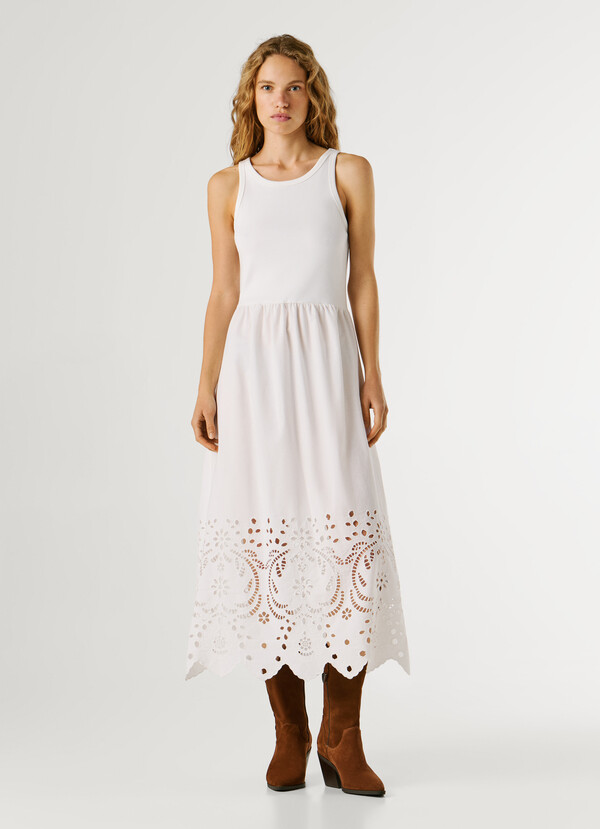 OPENWORK DETAIL MAXI DRESS