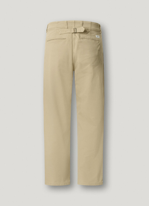 RELAXED FIT TWILL CHINOS