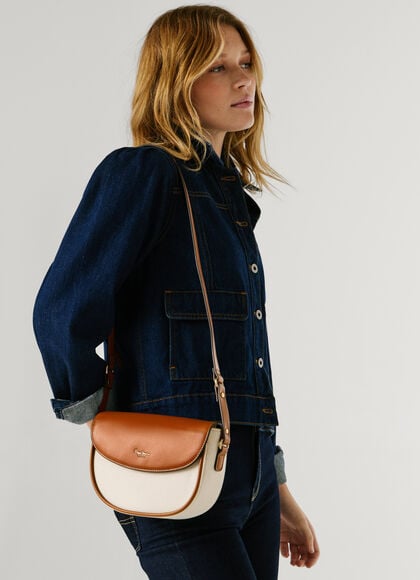 COMBINED SHOULDER BAG WITH FLAP