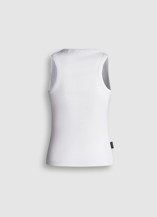SLEEVELESS RIBBED TOP