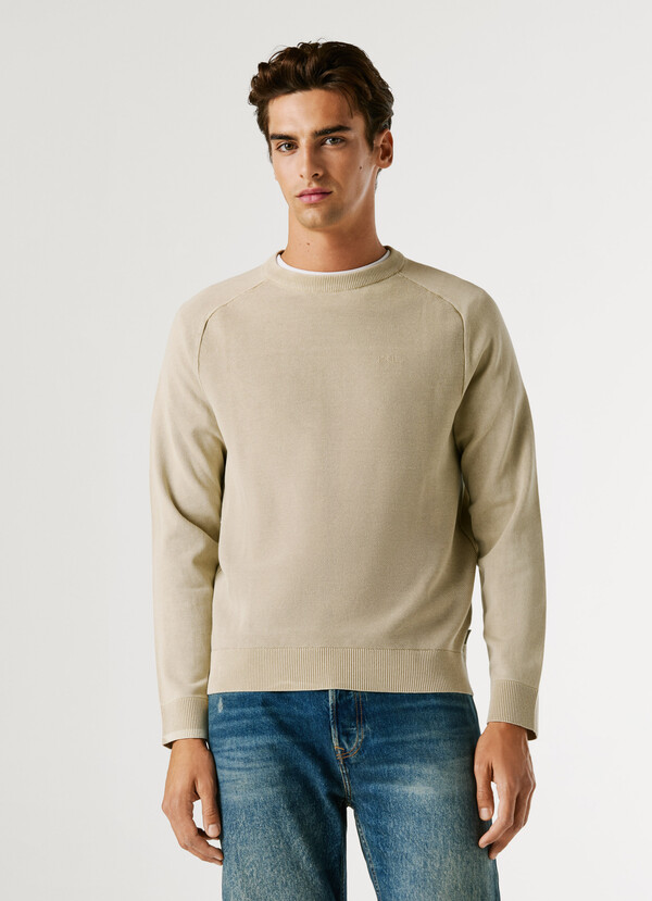 CREW NECK PIQU&Eacute; JUMPER