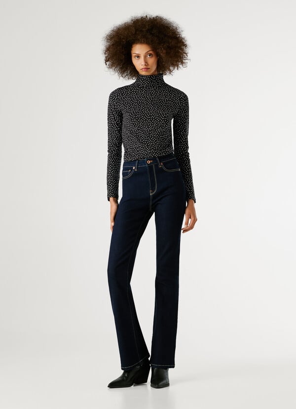 HIGH-RISE FLARE FIT JEANS - DION