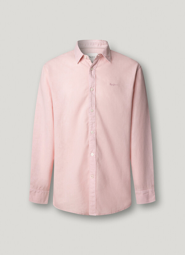 REGULAR FIT GARMENT DYED SHIRT
