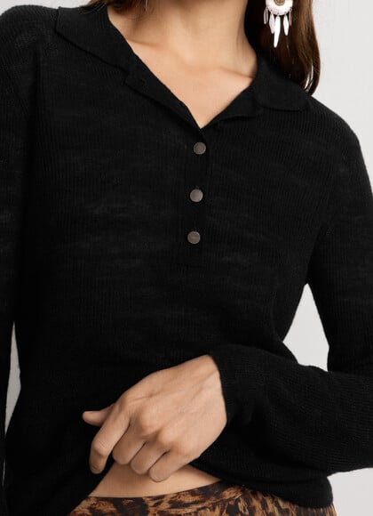 POLO NECK KNIT JUMPER