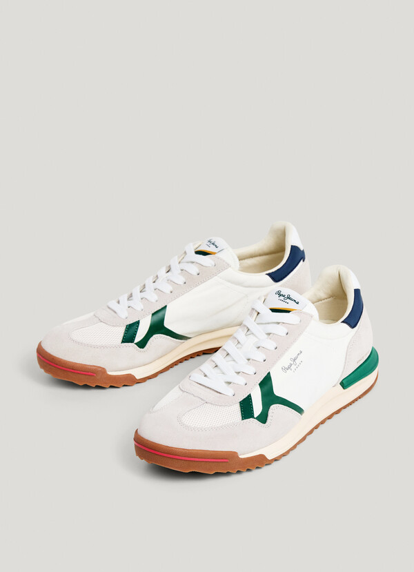 MARVIN - RETRO TRAINERS WITH SUEDE DETAILS