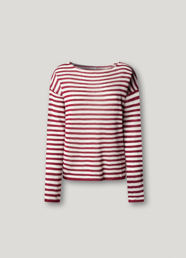 STRIPED KNIT JUMPER