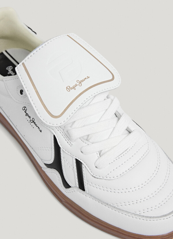 LEATHER CUPSOLE SOLE TRAINERS - BALL