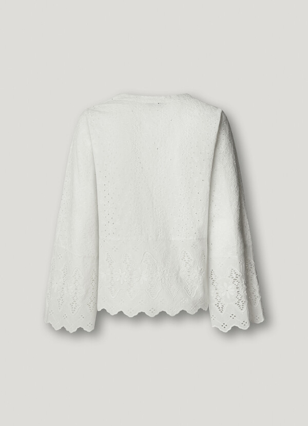 BLOUSE WITH OPENWORK DETAILS