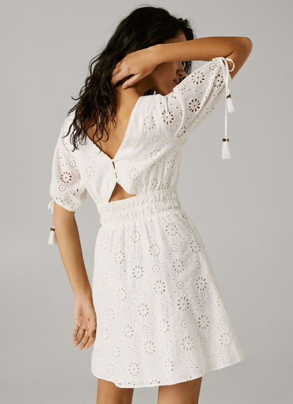 OPENWORK DETAIL MINI DRESS