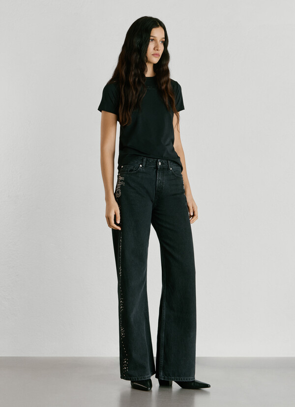 MID-RISE WIDE FIT JEANS - LINA