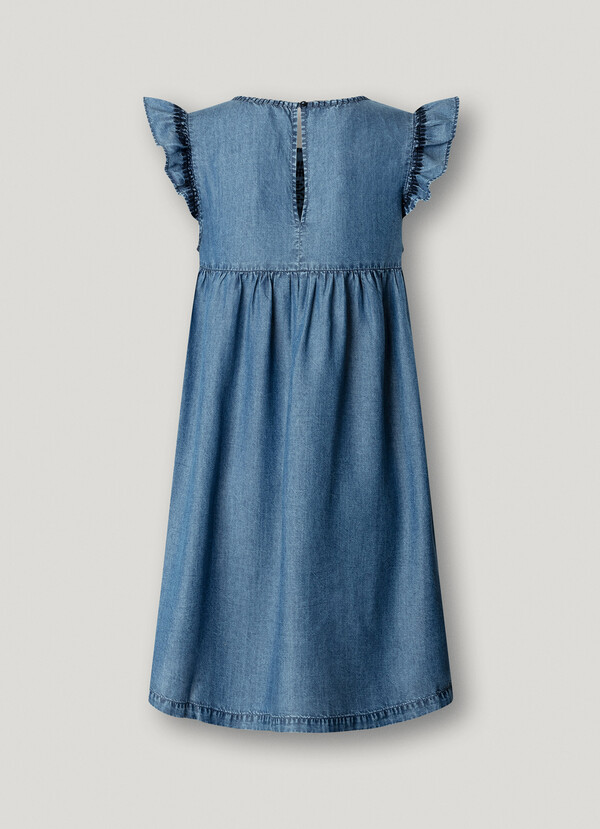 EMBROIDERED DETAIL MINI DRESS