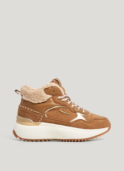 KIMI - ANKLE BOOTS TRAINERS WITH SUEDE DETAILS