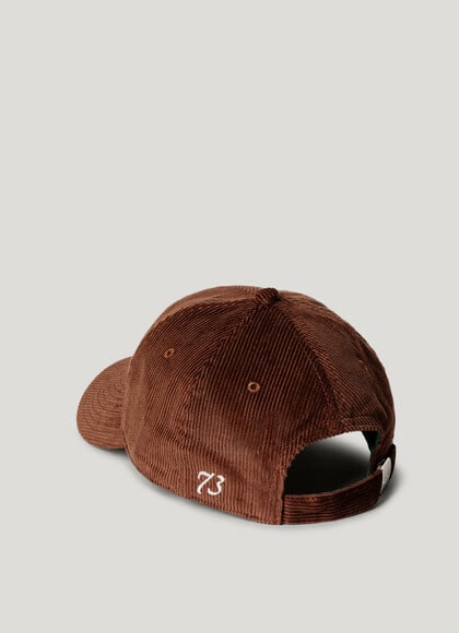 EMBROIDERED LOGO CORDUROY CAP