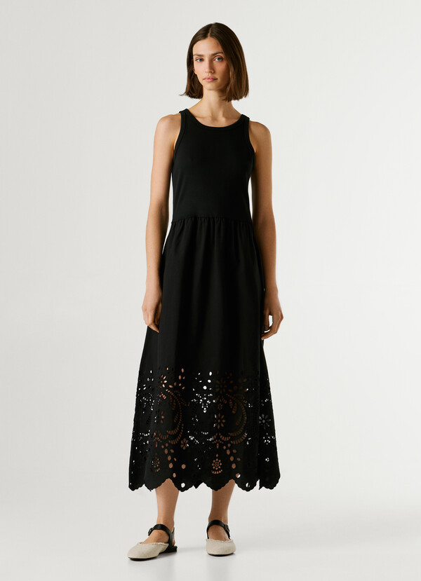 OPENWORK DETAIL MAXI DRESS