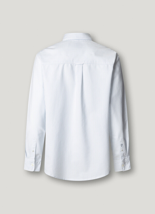 REGULAR FIT STRIPED OXFORD SHIRT