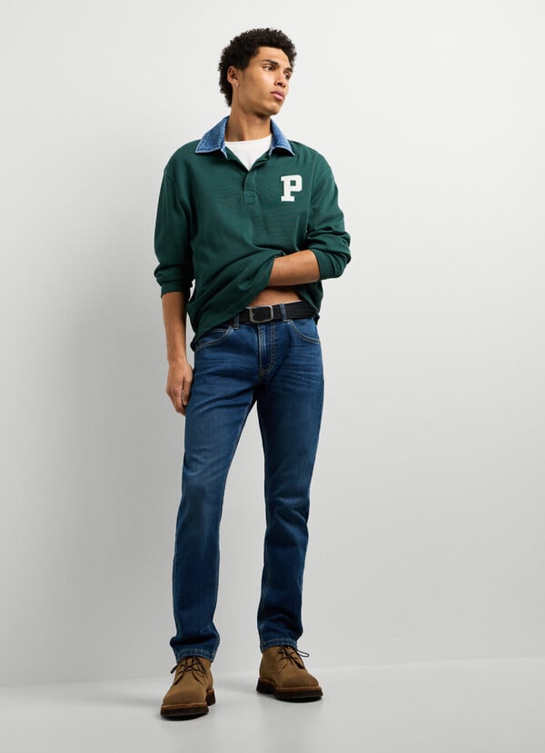 TRACK - SLIM FIT MID-RISE JEANS