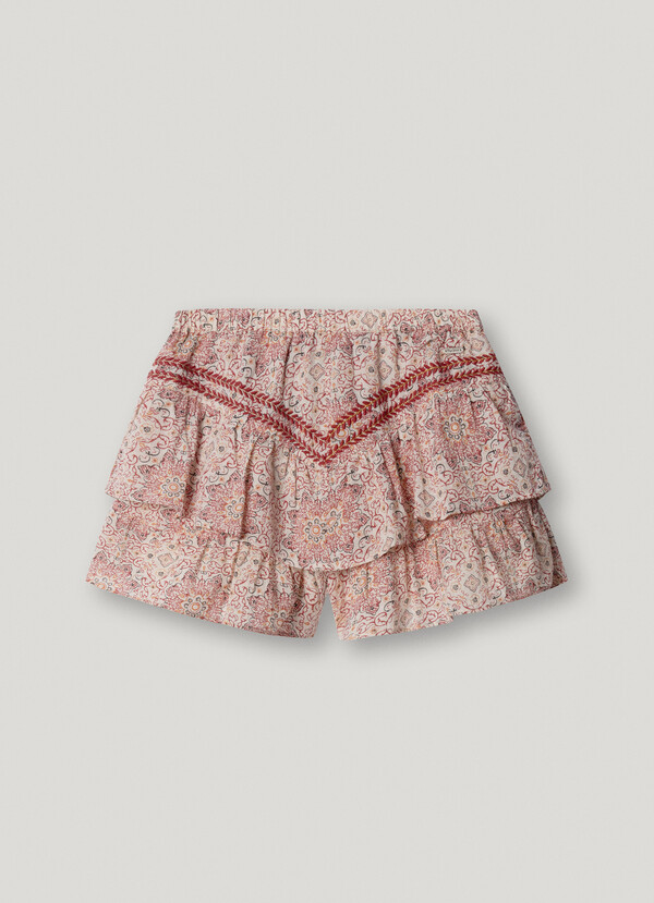 FLORAL PRINT FLUID SHORTS