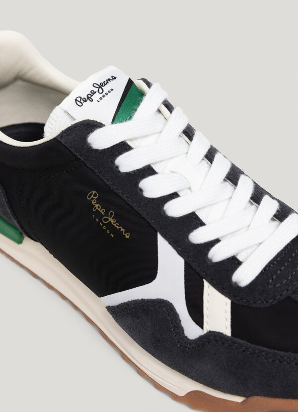 RETRO TRAINERS WITH SUEDE DETAILS - MARVIN