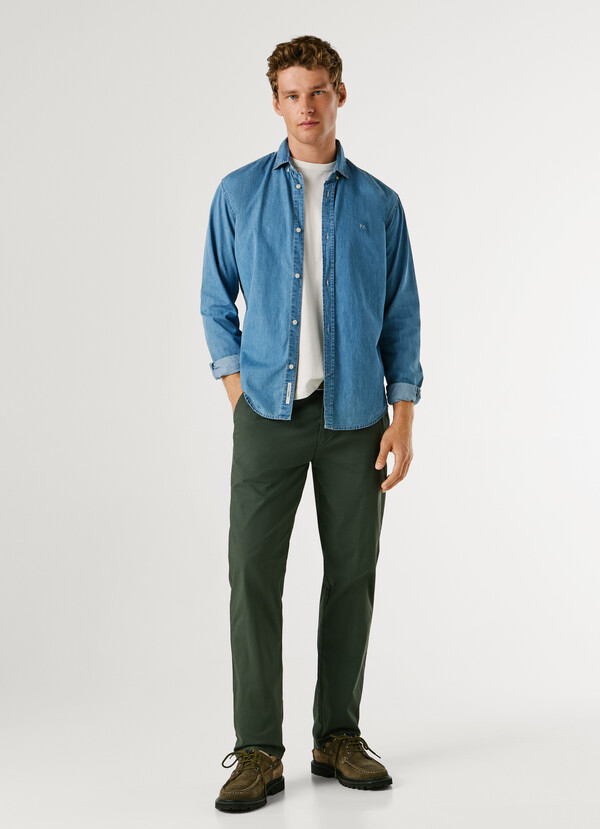 SLIM FIT CHINO TROUSERS