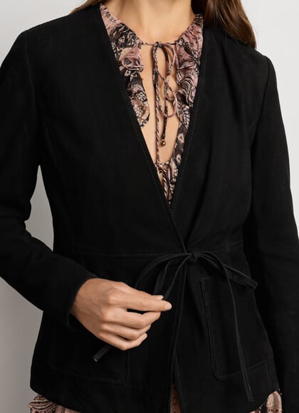 SUEDE KIMONO JACKET