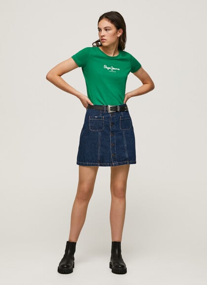 SLIM FIT LOGO PRINT T-SHIRT