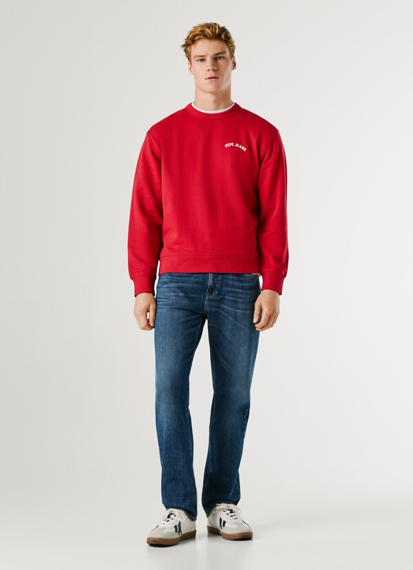 CREW NECK BACK PRINT SWEATSHIRT