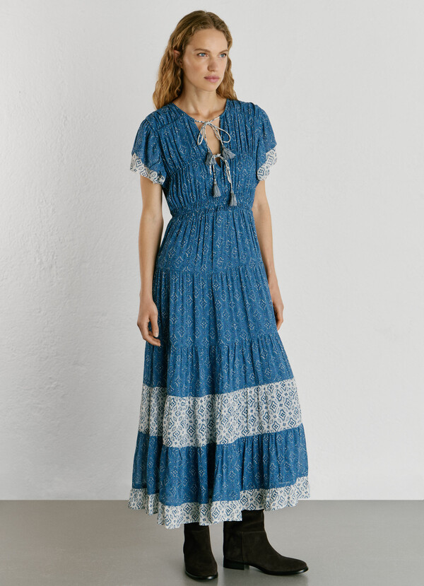 FLORAL PRINT MAXI DRESS