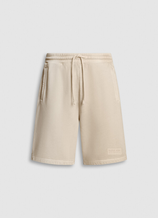 RELAXED FIT FLEECE BERMUDA SHORTS