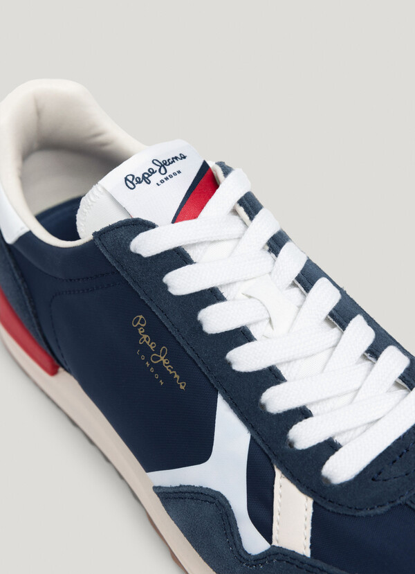 RETRO TRAINERS WITH SUEDE DETAILS - MARVIN