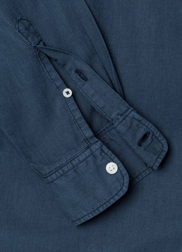 REGULAR FIT GARMENT DYED SHIRT