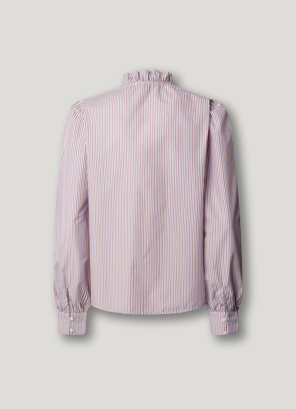 RUFFLES POPLIN BLOUSE