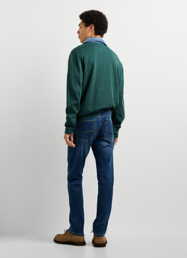 TRACK - SLIM FIT MID-RISE JEANS