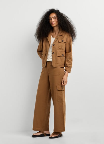 WIDE FIT CARGO TROUSERS