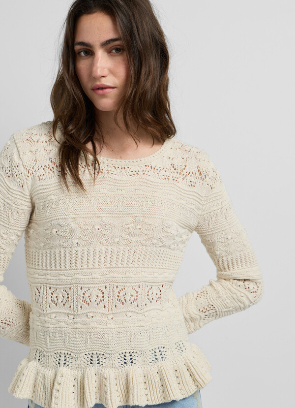 CREW NECK MOULIN&Eacute; JUMPER