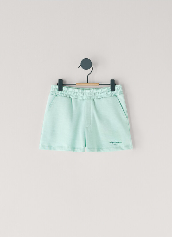 PRINTED LOGO FLEECE SHORTS