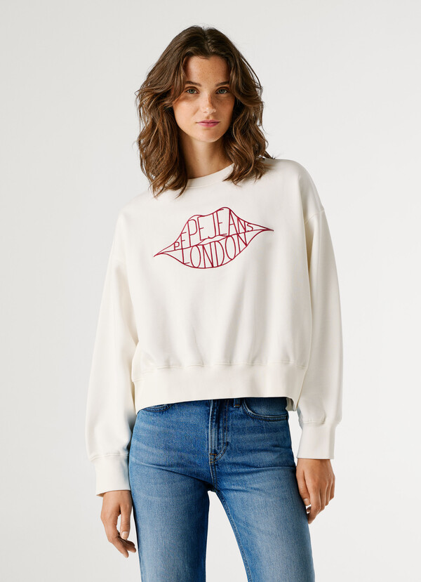 CREW NECK LOGO SWEATSHIRT