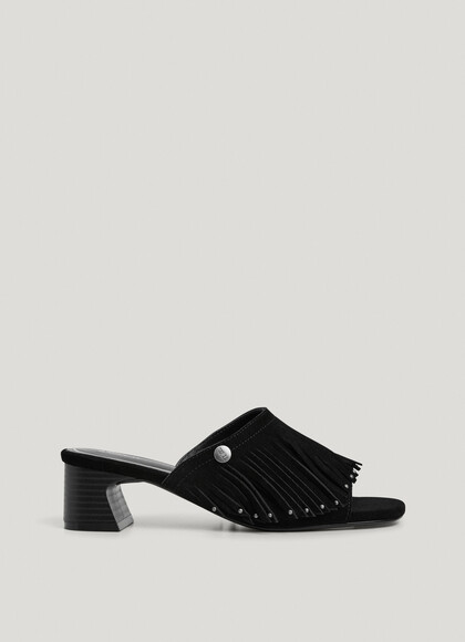 SUEDE MULE SANDALS