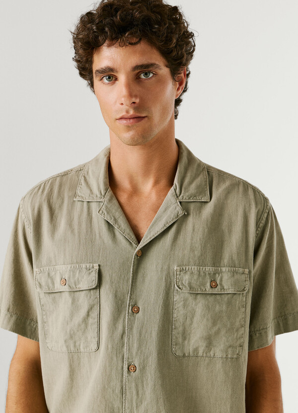 SHIRT WITH CUBAN COLLAR
