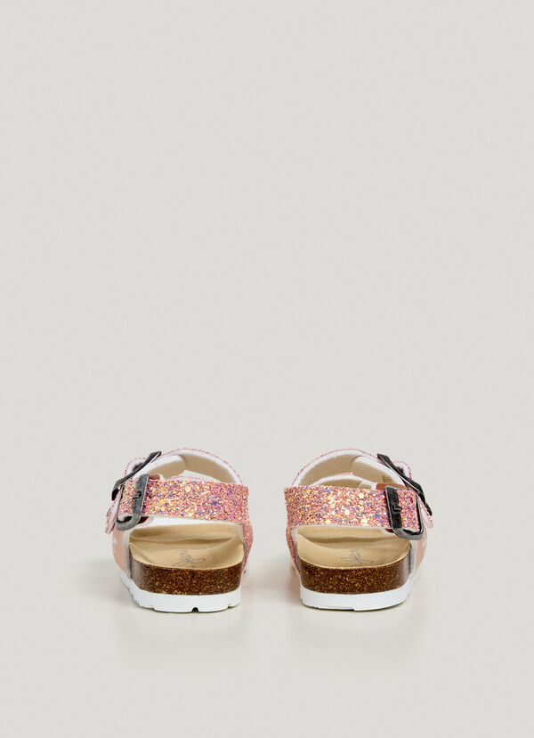 SANDALS WITH GLITTER DETAILS