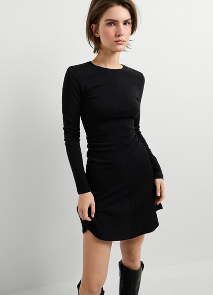 CREW NECK MINI DRESS