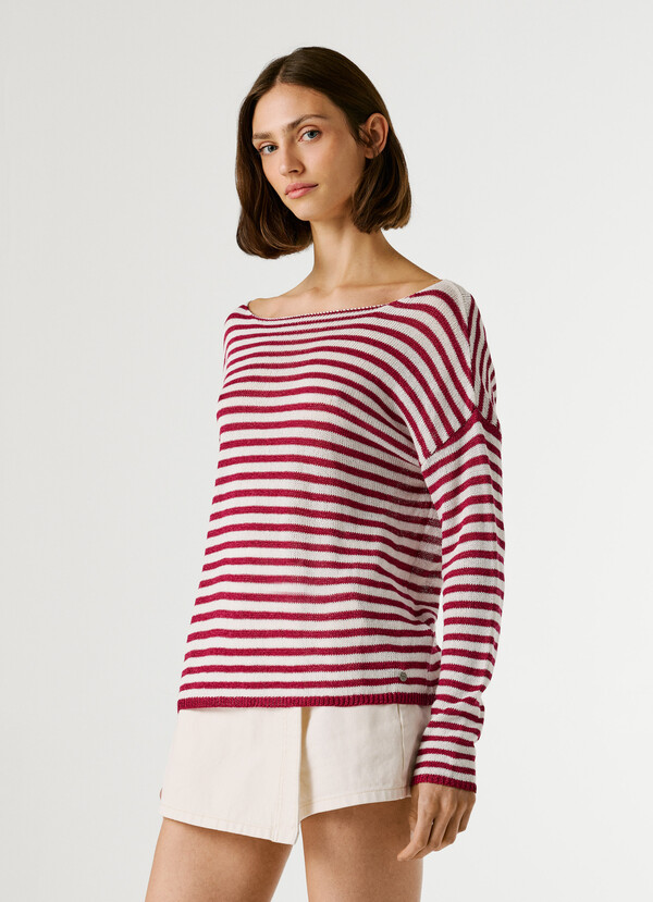 STRIPED KNIT JUMPER