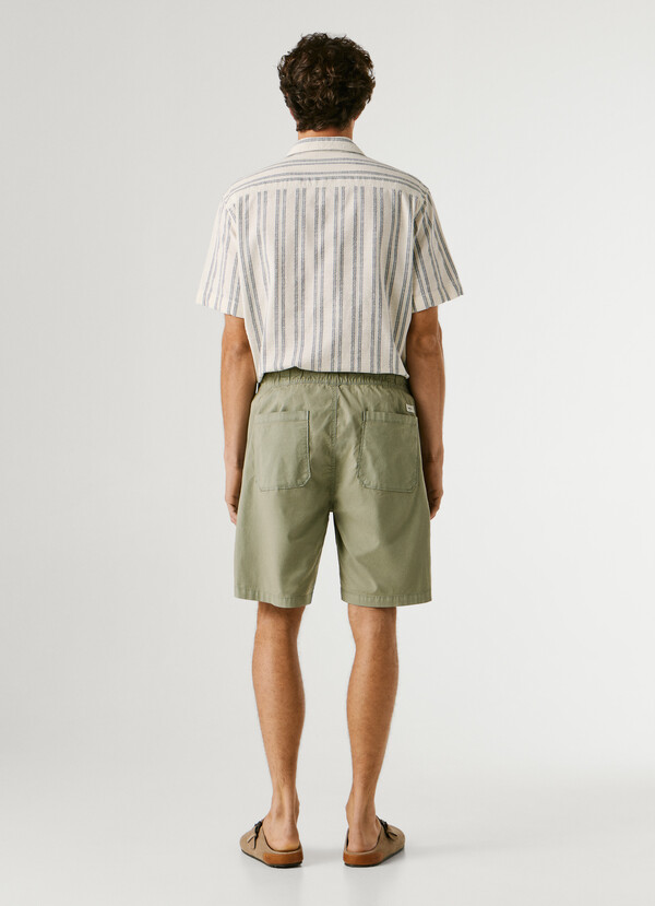 RELAXED FIT POPLIN SHORTS