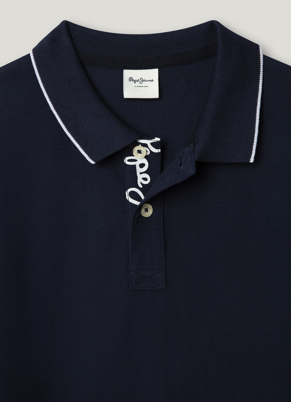 REGULAR FIT PIQU&Eacute; POLO