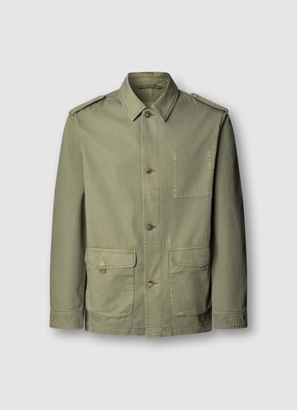 GARMENT DYED MILITARY JACKET