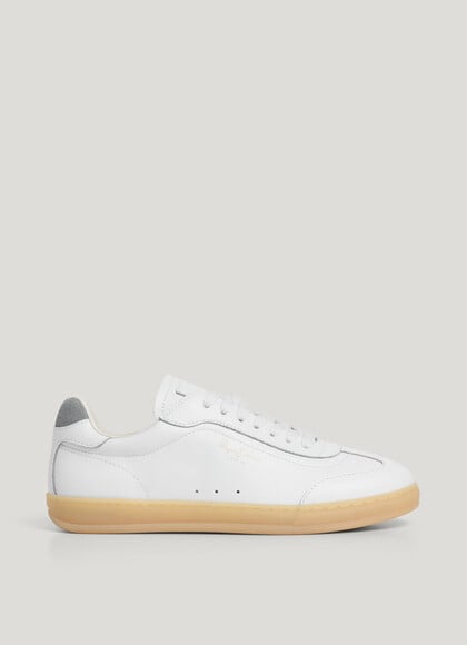 RETRO LEATHER TRAINERS