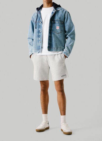 SLIM FIT FLEECE BERMUDA SHORTS