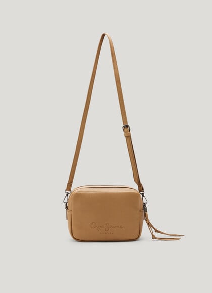 LEATHER EFFECT SHOULDER BAG