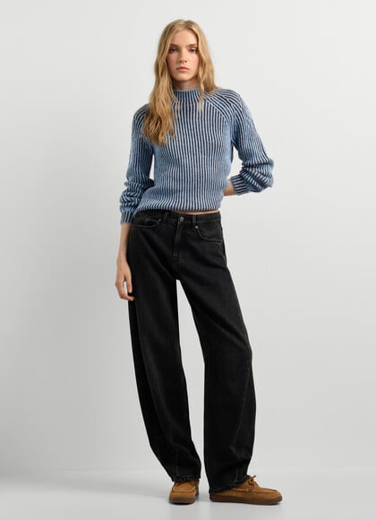 HIGH NECK JACQUARD JUMPER