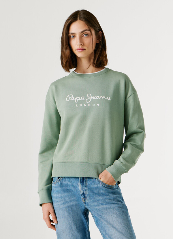 CREW NECK LOGO SWEATSHIRT