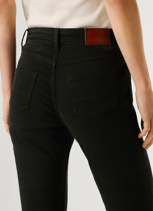 FLARE FIT 5-POCKET TROUSERS